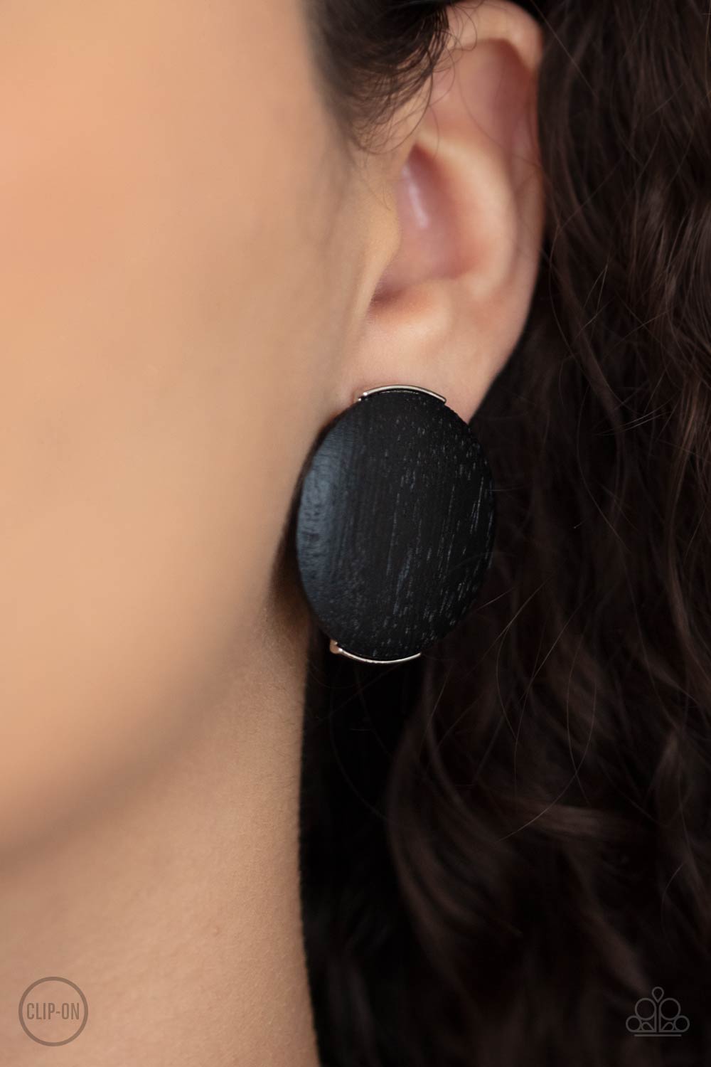 WOODWORK It Black Paparazzi Clip-On Earrings Cashmere Pink Jewels