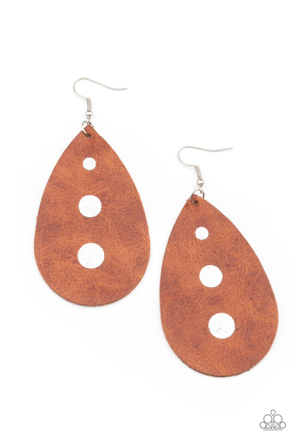 Rustic Torrent Brown Paparazzi Earring Cashmere Pink Jewels