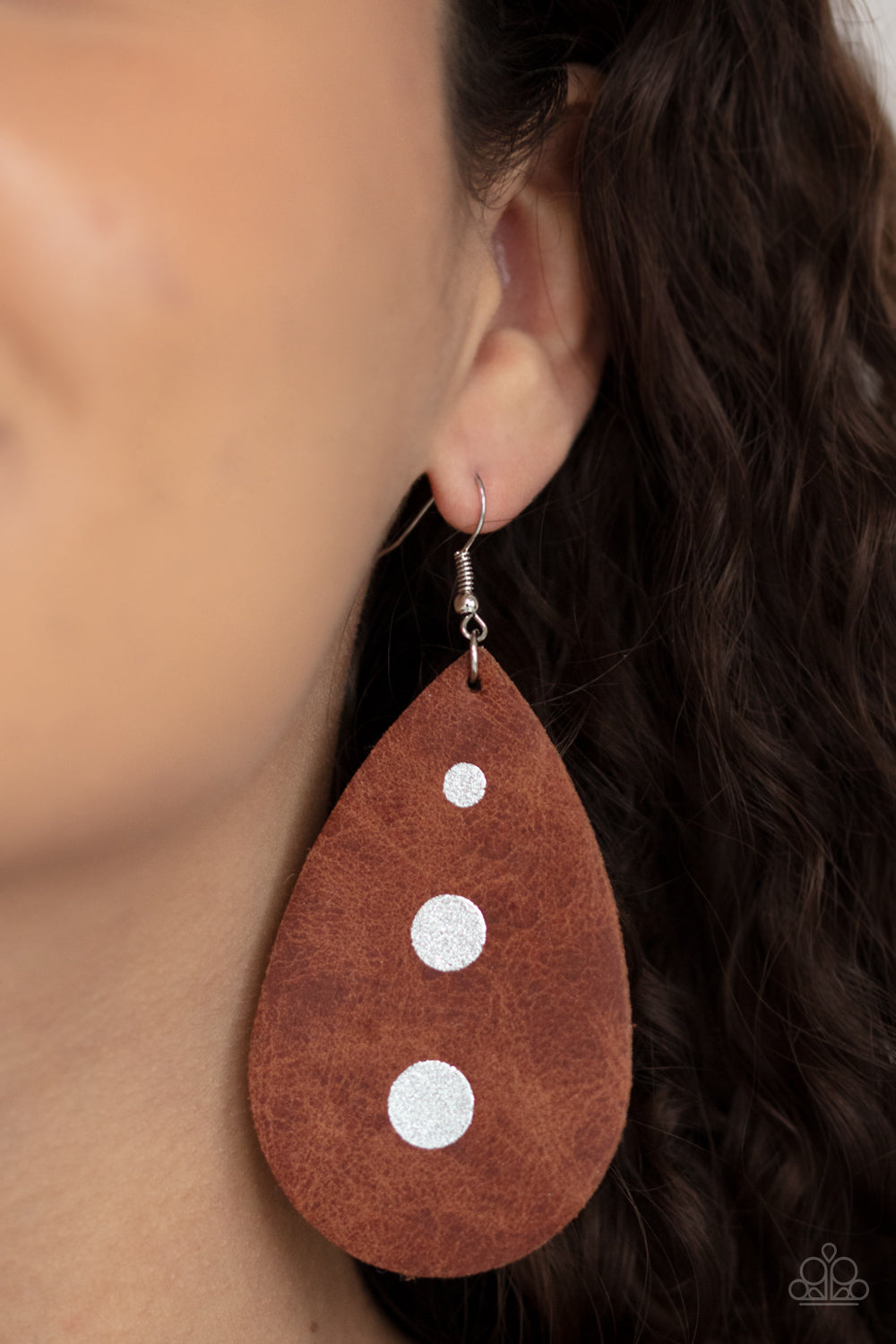 Rustic Torrent Brown Paparazzi Earring Cashmere Pink Jewels