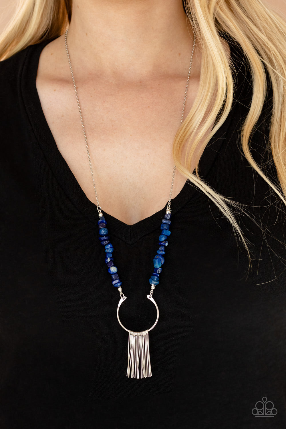 With Your ART and Soul Blue Paparazzi Necklaces Cashmere Pink Jewels
