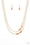 Poshly Petite Gold Paparazzi Necklace Cashmere Pink Jewels