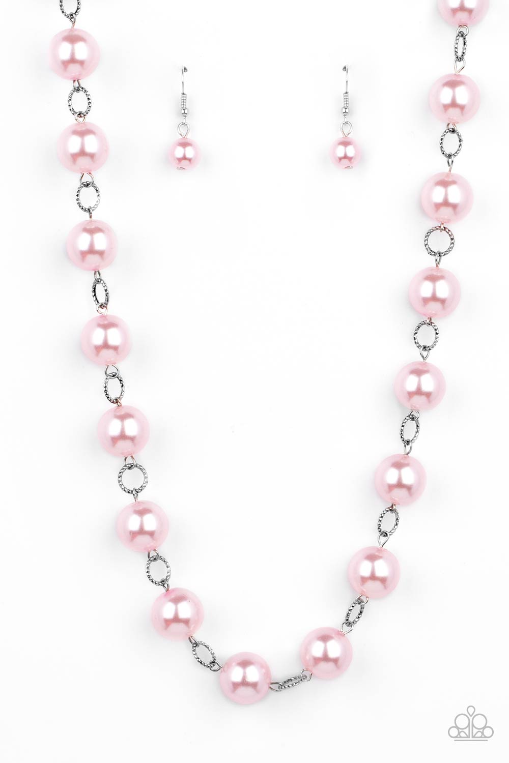 Ensconced in Elegance Pink Paparazzi Necklace Cashmere Pink Jewels
