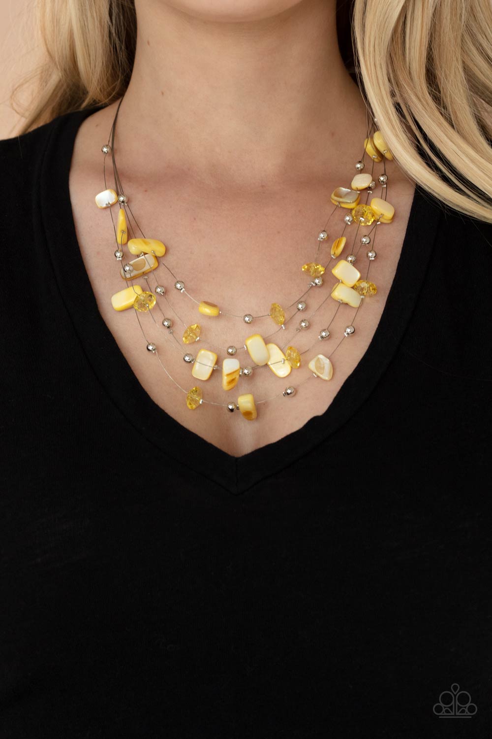 Modern Masquerade - Yellow Necklace - Paparazzi Accessories | Yellow  necklace, Short necklace, Modern necklaces