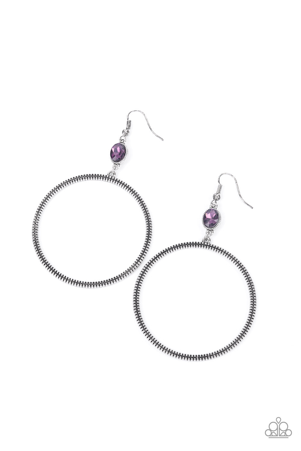 Work That Circuit Purple Paparazzi Earring Cashmere Pink Jewels