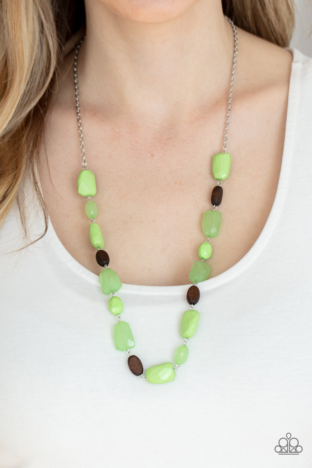 Meadow Escape Green Paparazzi Necklace Cashmere Pink Jewels