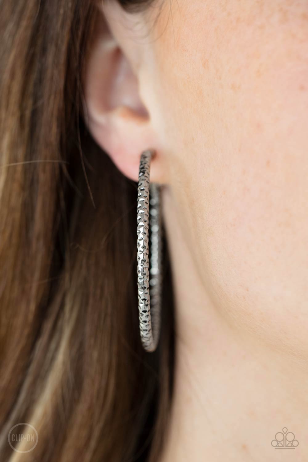 Subtly Sassy Silver Paparazzi Clip-On Earrings Cashmere Pink Jewels