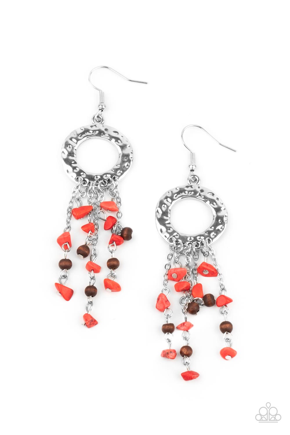 Primal Prestige Red Paparazzi Earring Cashmere Pink Jewels