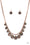 Delightfully Dappled Copper Paparazzi Necklace Cashmere Pink Jewels