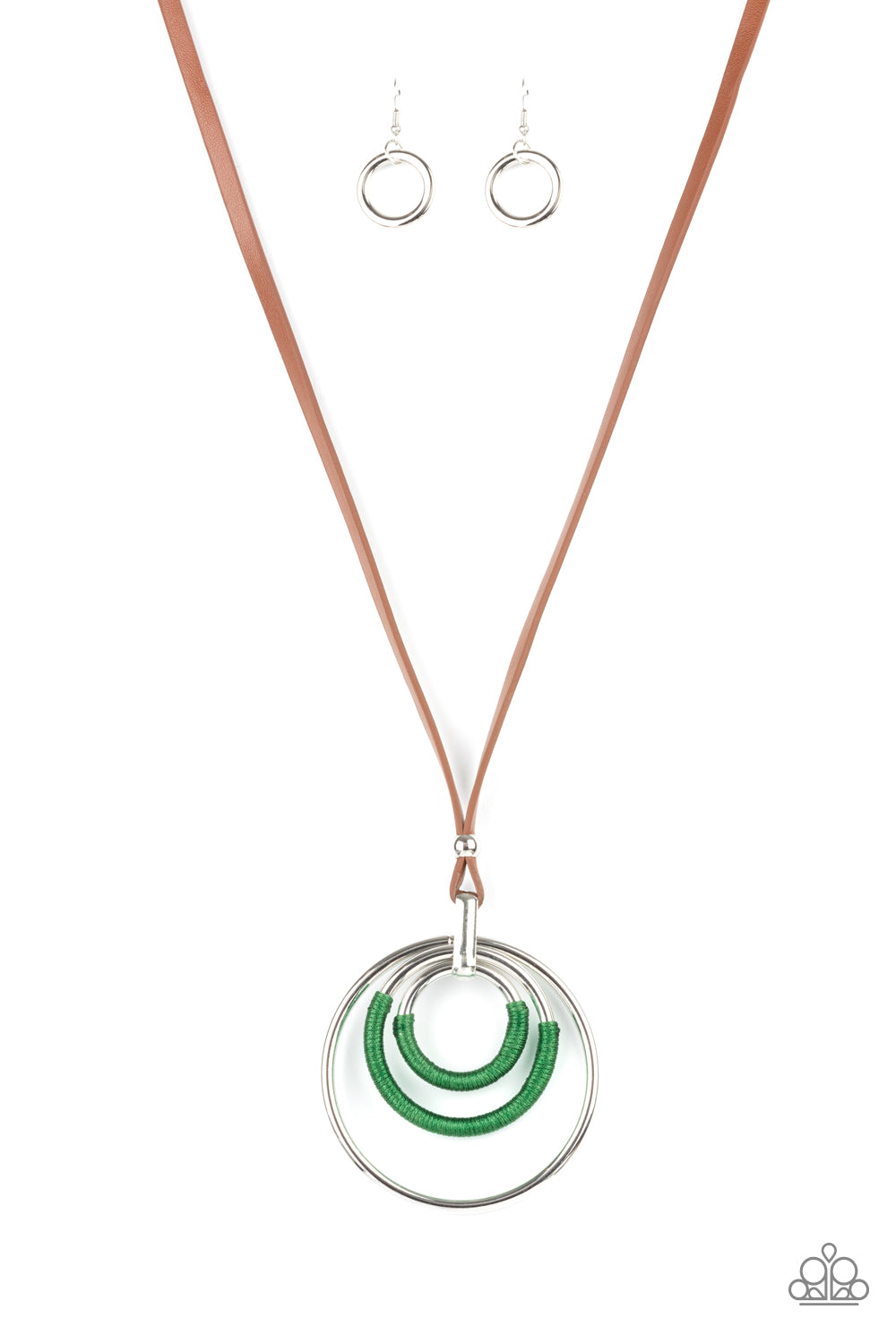 Hypnotic Happenings Green Paparazzi Necklace Cashmere Pink Jewels