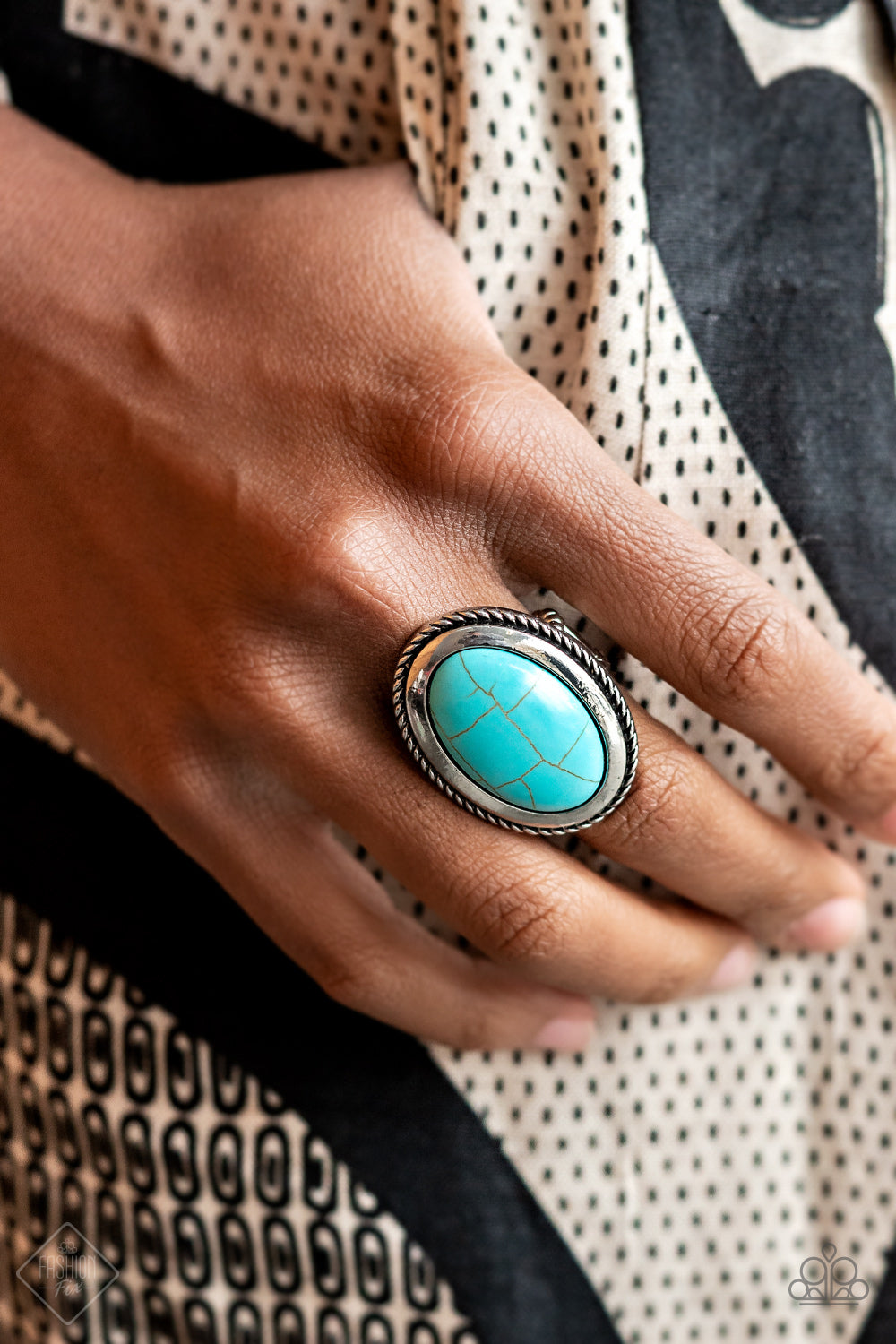 Canyon Sanctuary Blue Paparazzi Ring Cashmere Pink Jewels