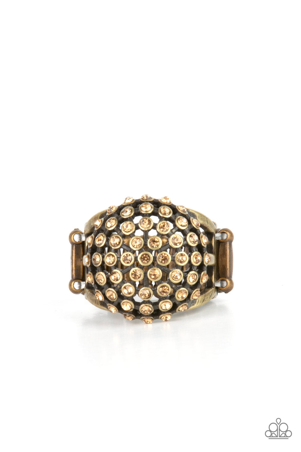 Magically Moroccan Brass Paparazzi Rings Cashmere Pink Jewels
