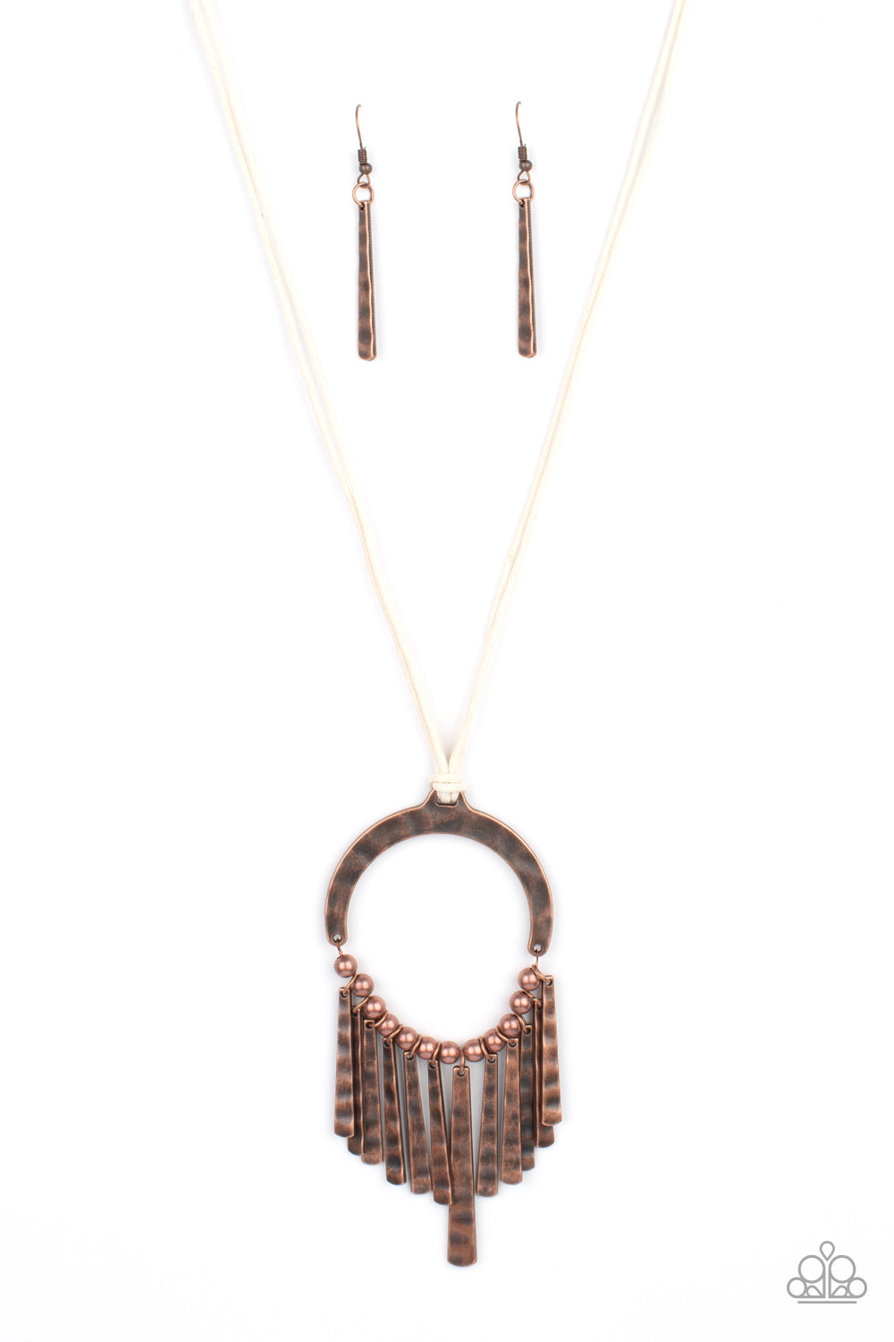 You Wouldnt FLARE! Copper Paparazzi Necklace Cashmere Pink Jewels