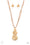 Circulating Shimmer Gold Paparazzi Necklace Cashmere Pink Jewels