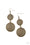 Road Trip Paradise Brass Paparazzi Earrings Cashmere Pink Jewels