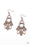 PLAINS Jane Copper Paparazzi Earrings Cashmere Pink Jewels