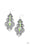 Flamboyant Frills Green Paparazzi Earring Cashmere Pink Jewels