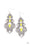Flamboyant Frills Yellow Paparazzi Earrings Cashmere Pink Jewels