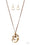 Harmonious Hardware Brass Paparazzi Necklaces Cashmere Pink Jewels