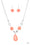 DEW What You Wanna DEW Orange Paparazzi Necklace Cashmere Pink Jewels