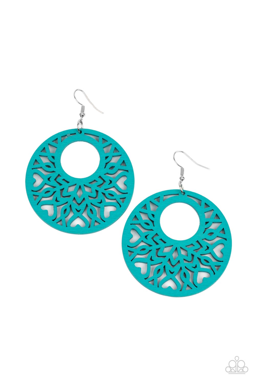 Tropical Reef Blue Paparazzi Earrings Cashmere Pink Jewels