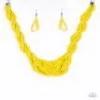 A Standing Ovation Yellow Paparazzi Necklaces Cashmere Pink Jewels - Cashmere Pink Jewels & Accessories, Cashmere Pink Jewels & Accessories - Paparazzi