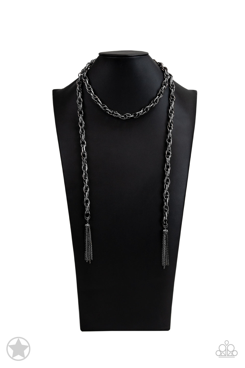 SCARFed for Attention Gunmetal Paparazzi Necklace Cashmere Pink Jewels
