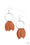 Leafy Laguna Brown Paparazzi Earrings Cashmere Pink Jewels