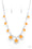 The Cosmos Are Calling Orange Paparazzi Necklace Cashmere Pink Jewels