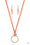 Noticeably Nomad Orange Paparazzi Necklaces Cashmere Pink Jewels