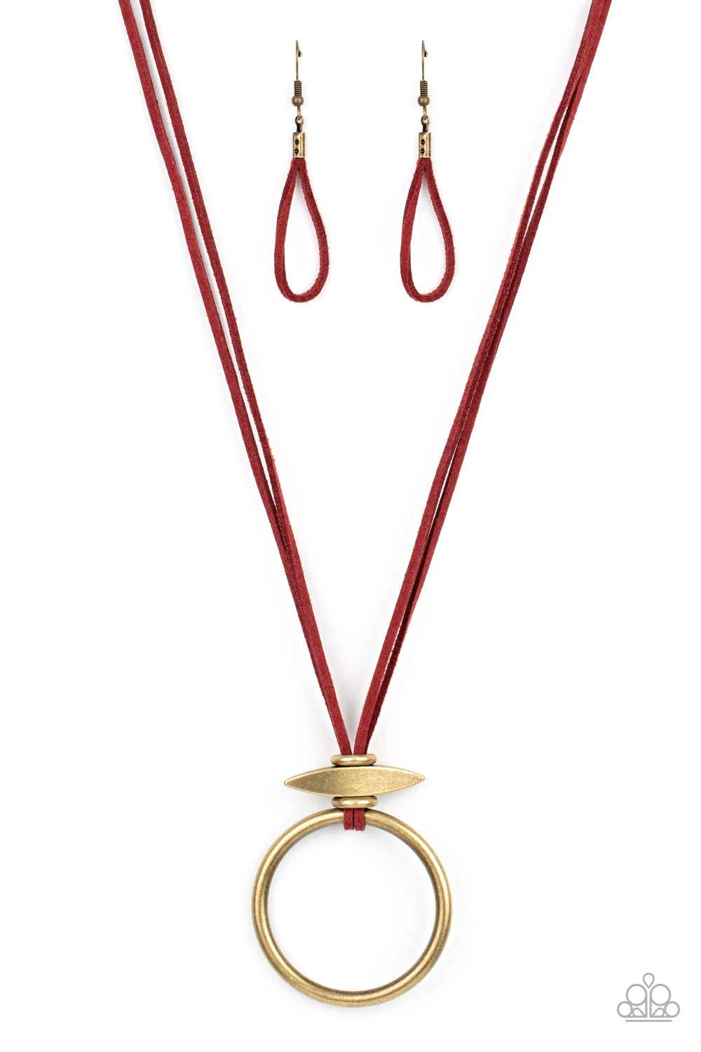 Noticeably Nomad Red Paparazzi Necklaces Cashmere Pink Jewels