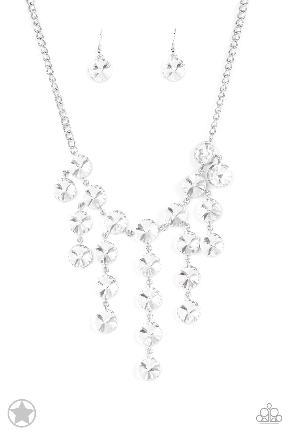 Spotlight Stunner White Paparazzi Necklaces Cashmere Pink Jewels