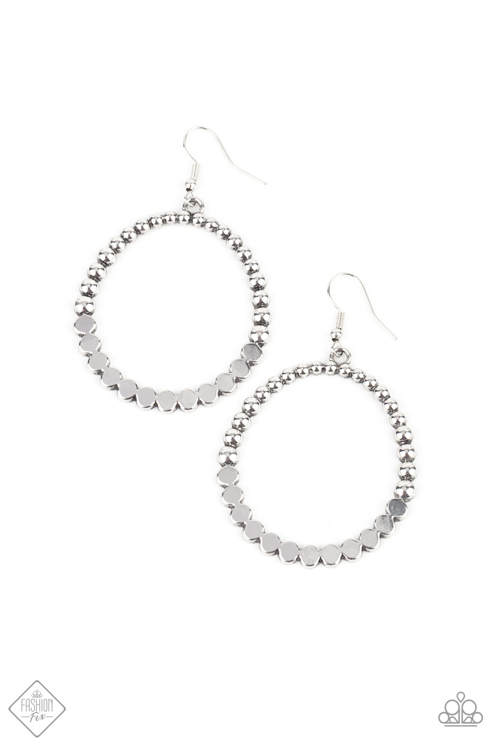 Rustic Society Silver Paparazzi Earring Cashmere Pink Jewels