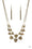 Pebble Me Pretty Brass Paparazzi Necklace Cashmere Pink Jewels