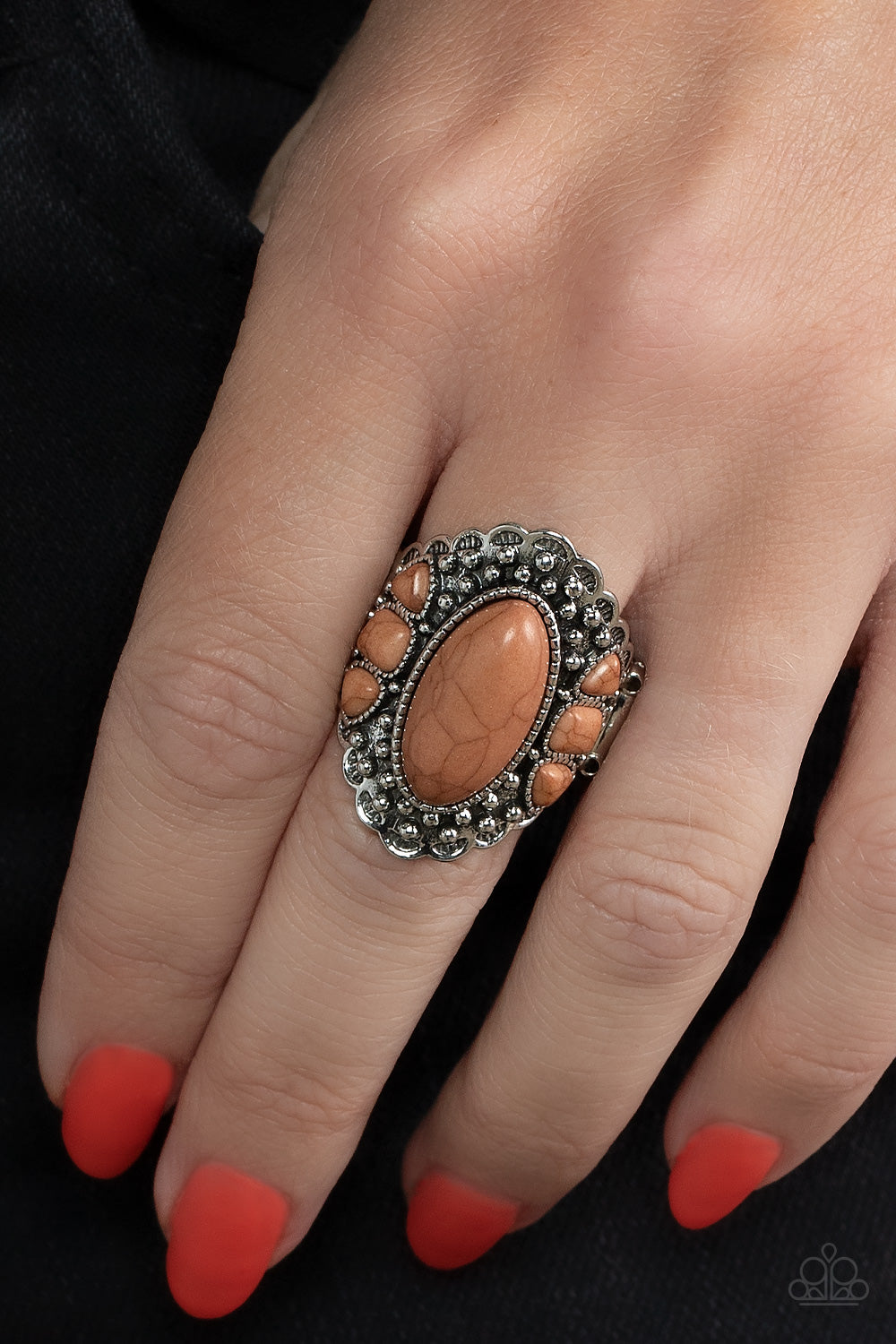 Rustler Road Brown Paparazzi Rings Cashmere Pink Jewels
