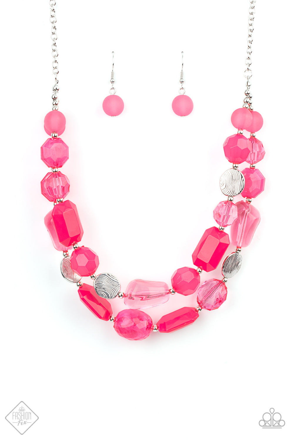 Oceanic Opulence Pink Paparazzi Necklace Cashmere Pink Jewels