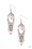 Back In The Spotlight Pink Paparazzi Earrings Cashmere Pink Jewels