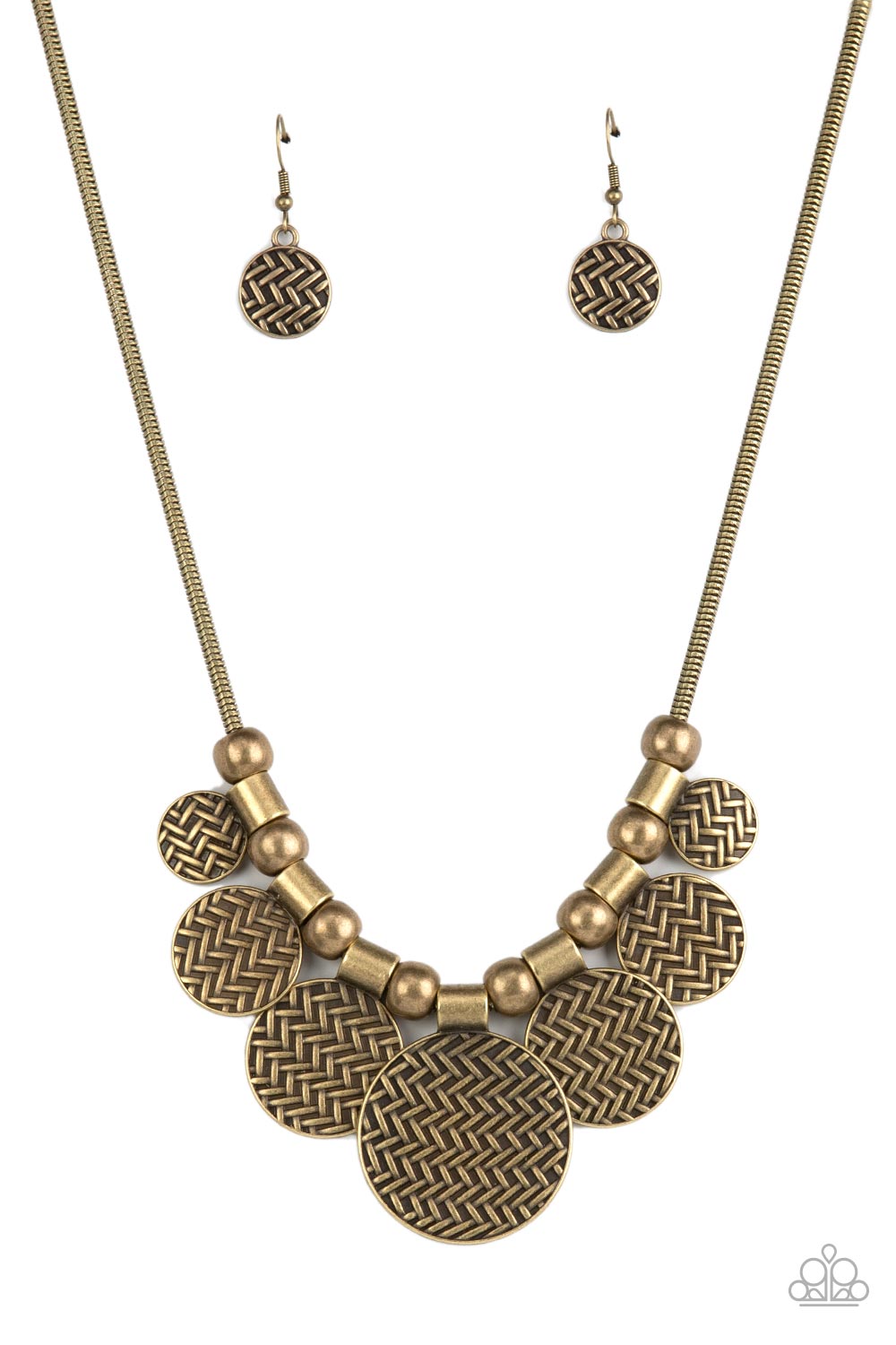 Indigenously Urban Brass Paparazzi Necklaces Cashmere Pink Jewels