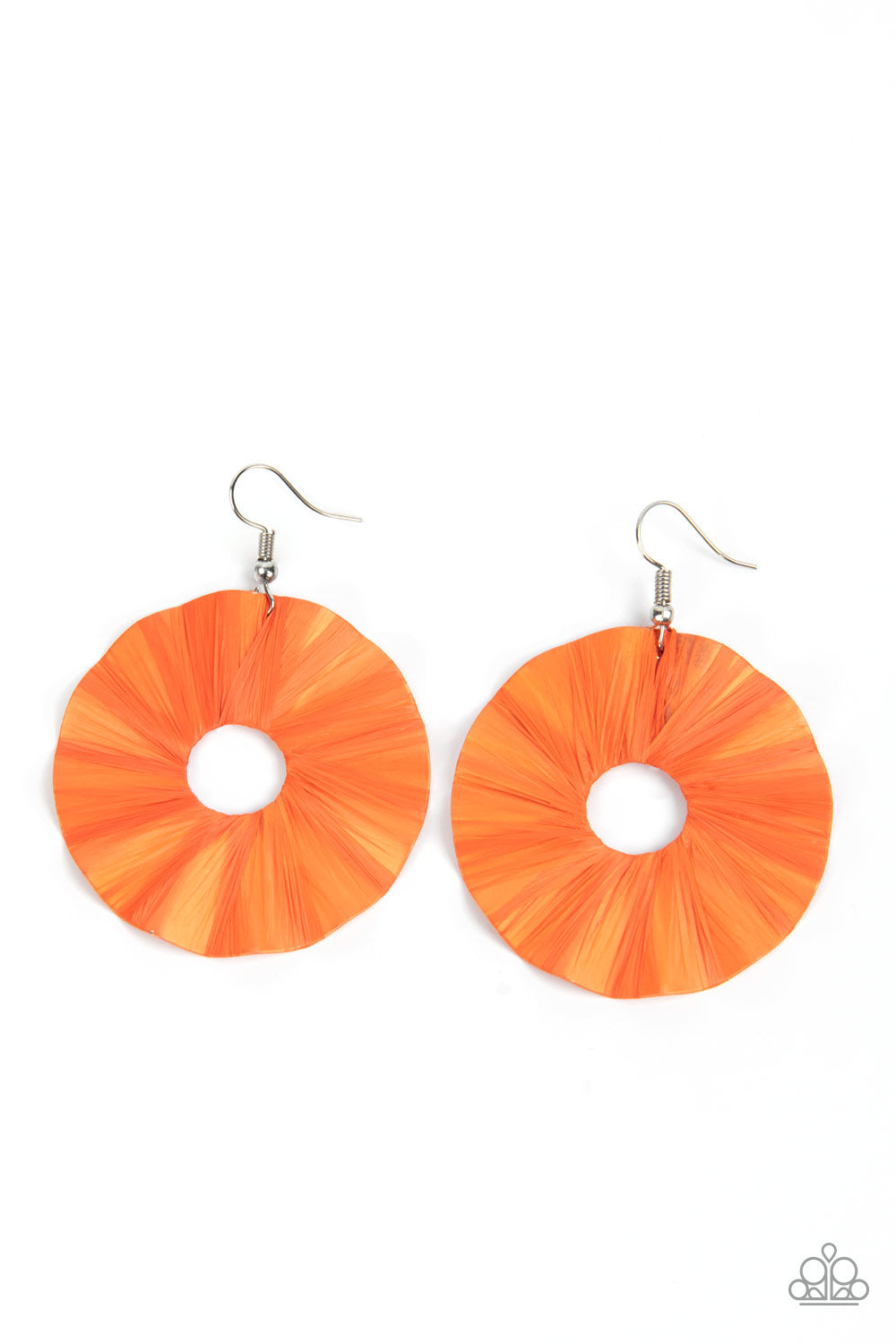 Fan the Breeze Orange Paparazzi Earrings Cashmere Pink Jewels