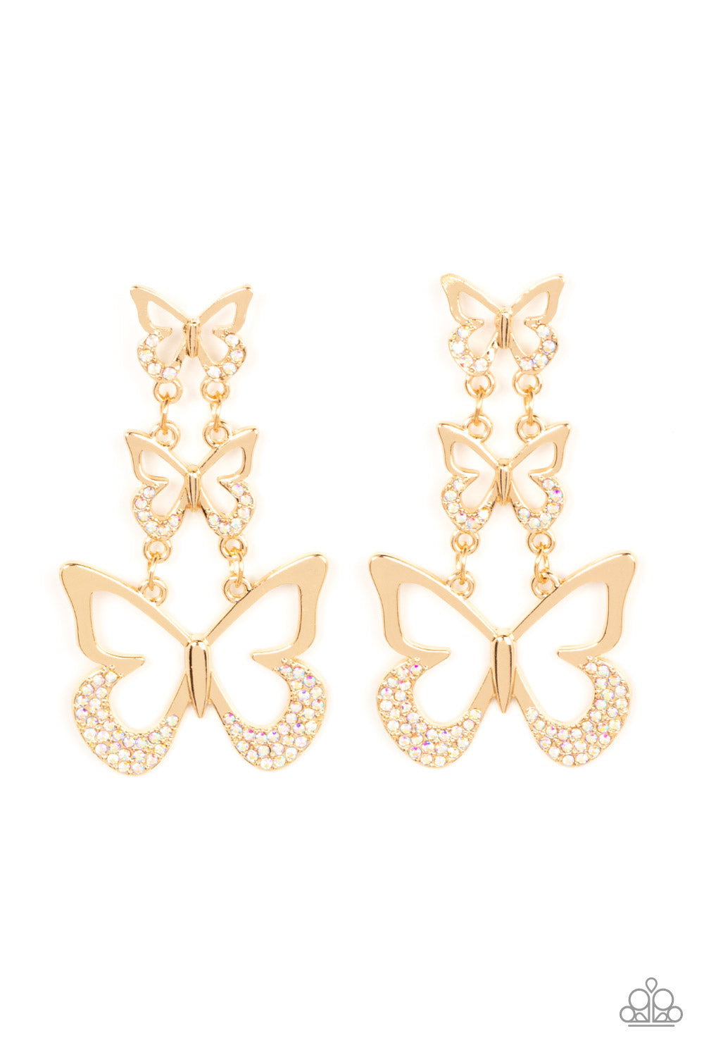 Flamboyant Flutter Multi Paparazzi Earrings Cashmere Pink Jewels