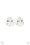 Raise the RUCHE Silver Paparazzi Clip-On Earrings Cashmere Pink Jewels