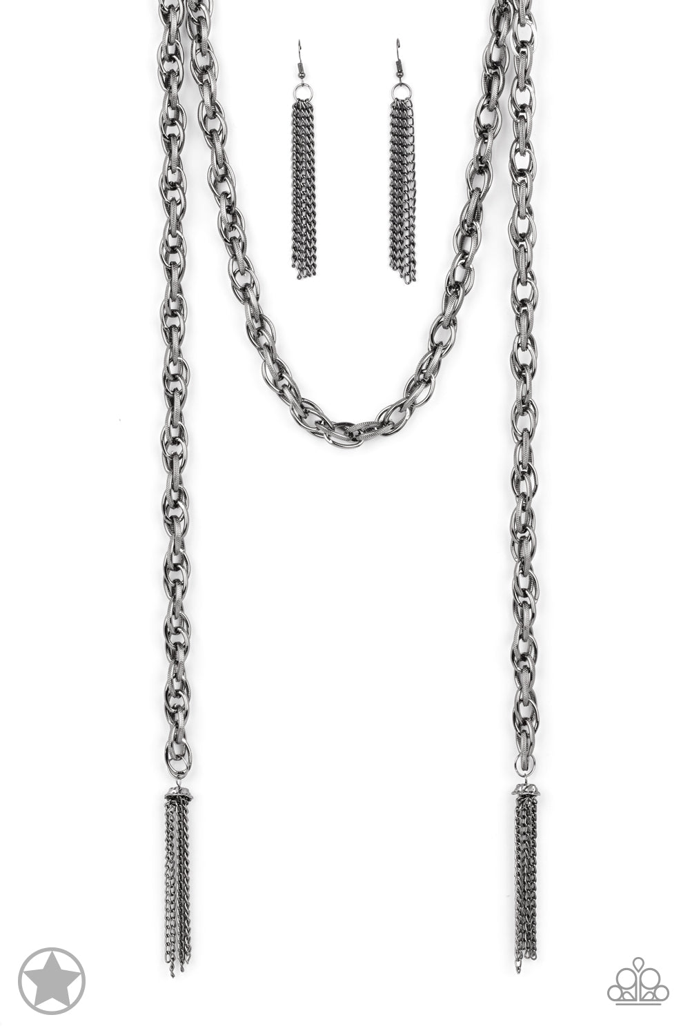 SCARFed for Attention Gunmetal Paparazzi Necklace Cashmere Pink Jewels