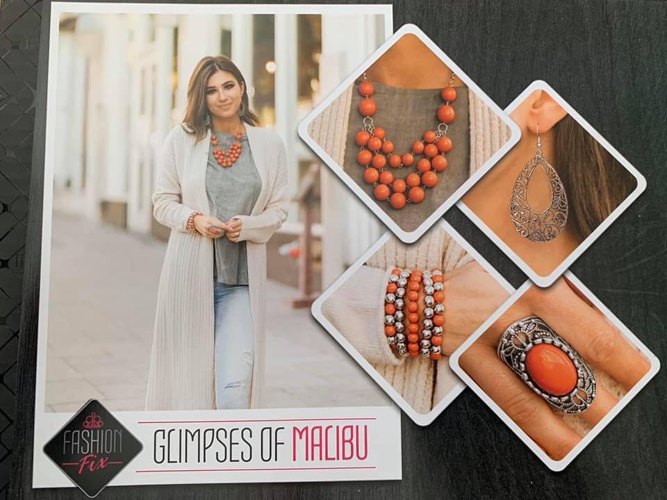 Glimpses of Malibu Paparazzi  Nov 2019 Fashion Fix Cashmere Pink Jewels - Cashmere Pink Jewels & Accessories, Cashmere Pink Jewels & Accessories - Paparazzi