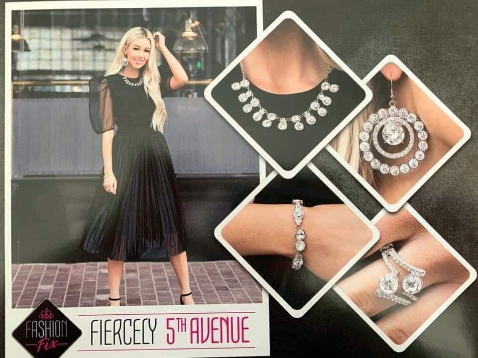 Fiercely 5th Avenue Paparazzi May 2020 Fashion Fix Cashmere Pink Jewels - Cashmere Pink Jewels & Accessories, Cashmere Pink Jewels & Accessories - Paparazzi