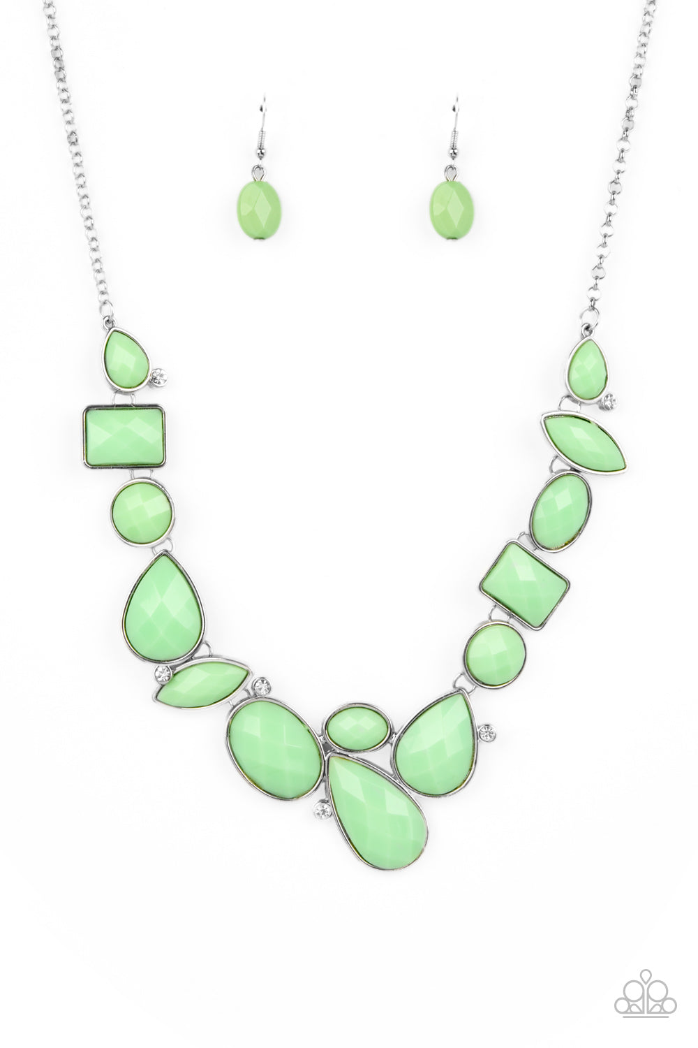 Mystical Mirage Green Paparazzi Necklace Cashmere Pink Jewels