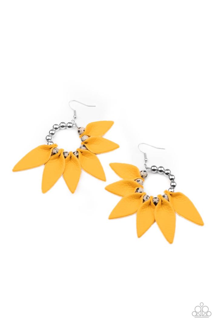 Flower Child Fever Yellow Paparazzi Earrings Cashmere Pink Jewels