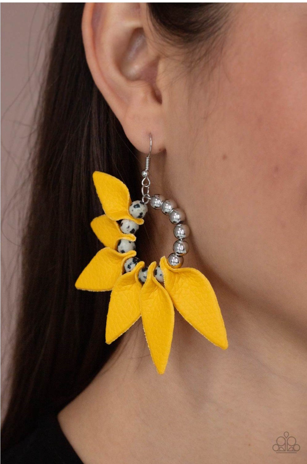 Flower Child Fever Yellow Paparazzi Earrings Cashmere Pink Jewels