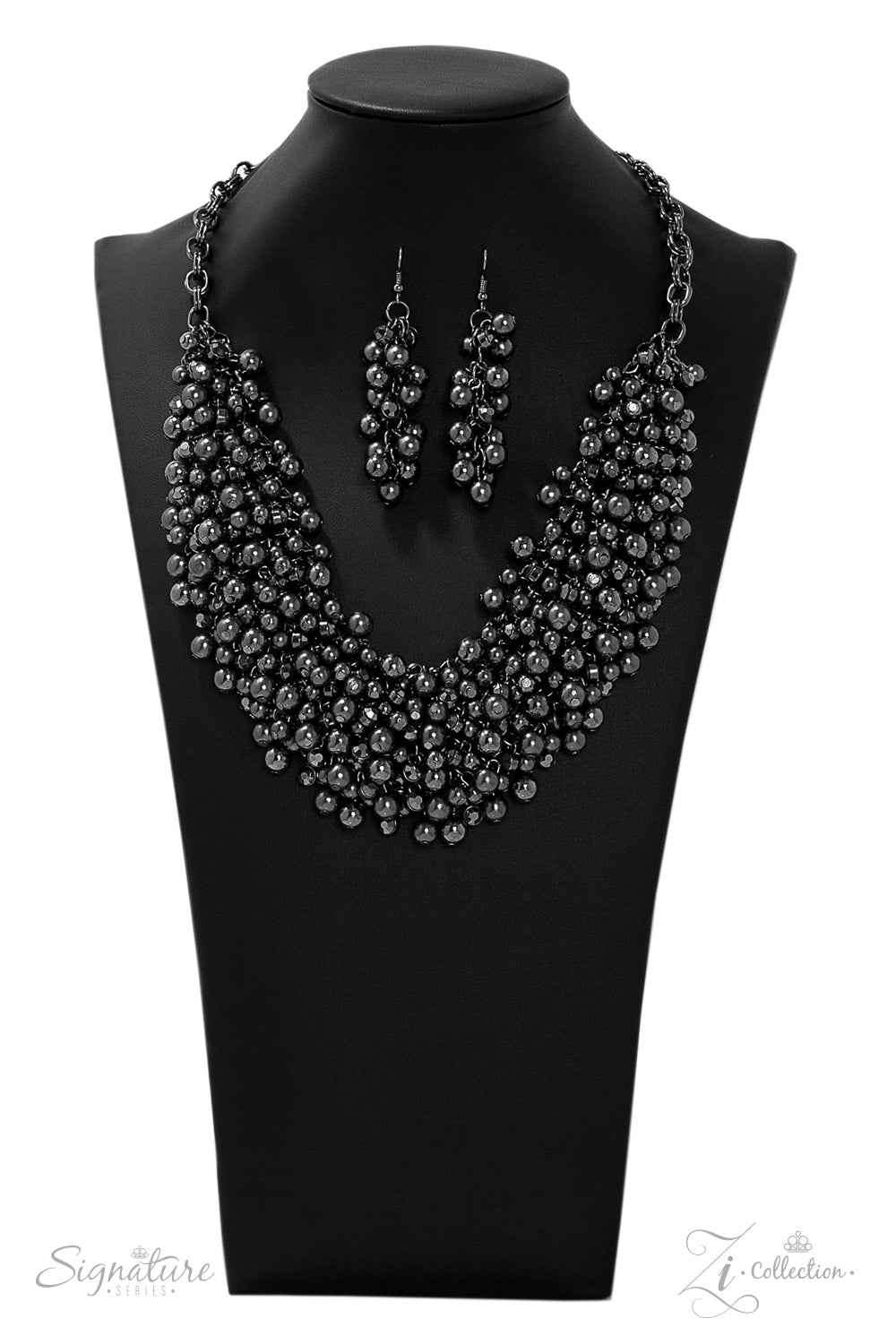 The Kellyshea Zi Collection Gunmetal Paparazzi Necklace Cashmere Pink Jewels - Cashmere Pink Jewels & Accessories, Cashmere Pink Jewels & Accessories - Paparazzi