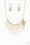 Welcome To The Pack Gold Paparazzi Necklace Cashmere Pink Jewels