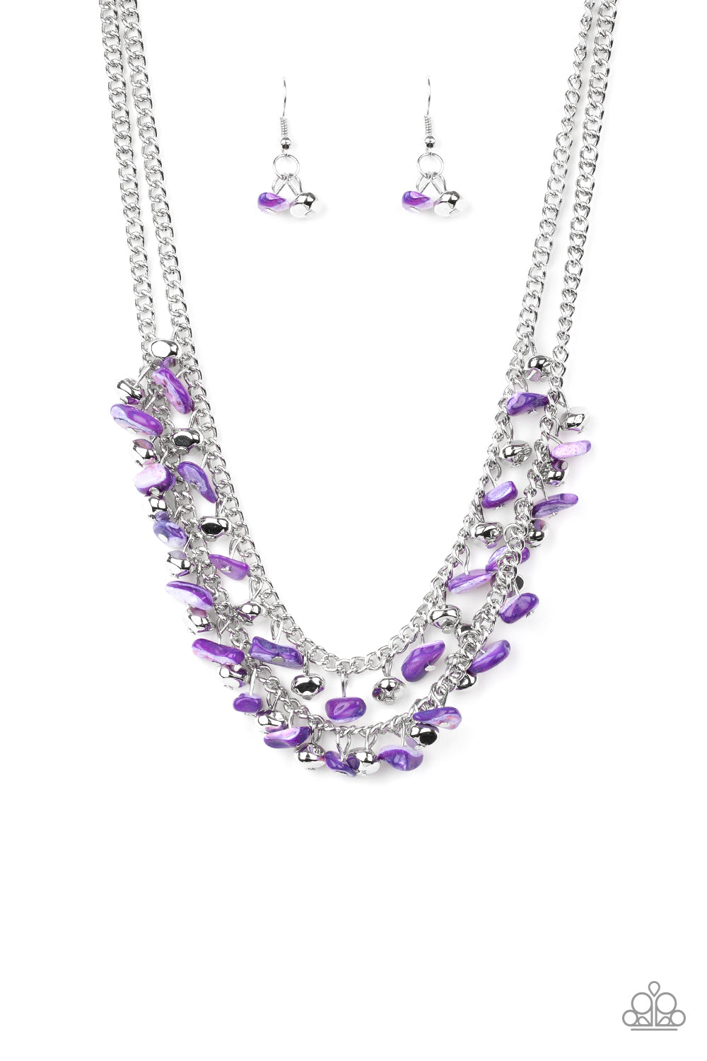 Plentiful Pebbles Purple Paparazzi Bracelet Cashmere Pink Jewels - Cashmere Pink Jewels & Accessories, Cashmere Pink Jewels & Accessories - Paparazzi