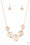 Rosy Rosette Gold Paparazzi Necklace Cashmere Pink Jewels